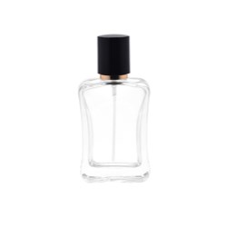 Flat Square 50ml Perfume Glass Bottle